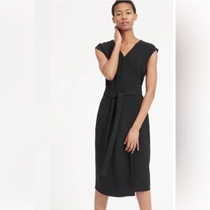 Everlane Japanese GoWeave Short-Sleeve Wrap Dress